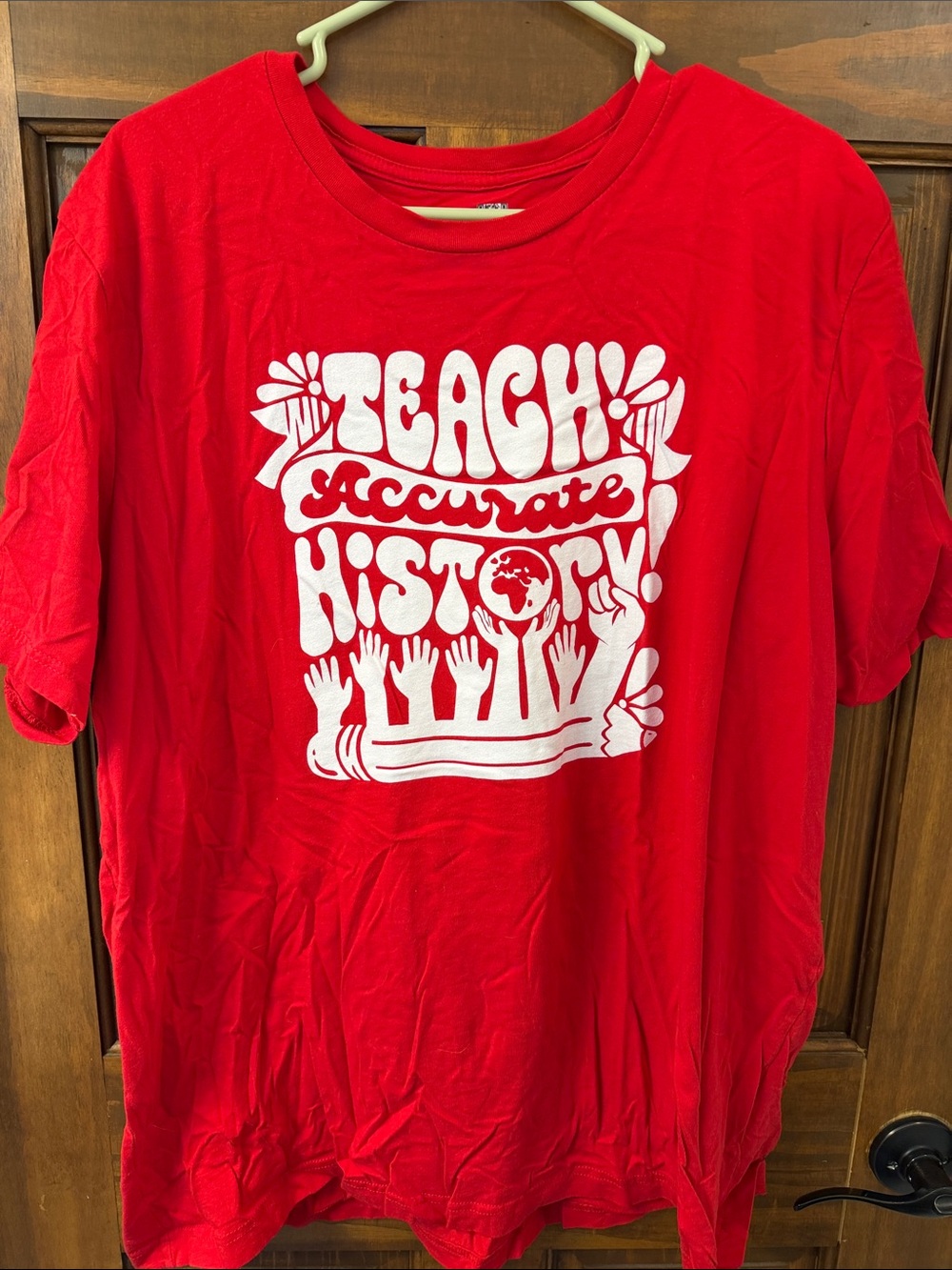 Teach Accurate History Graphic Tee - Red